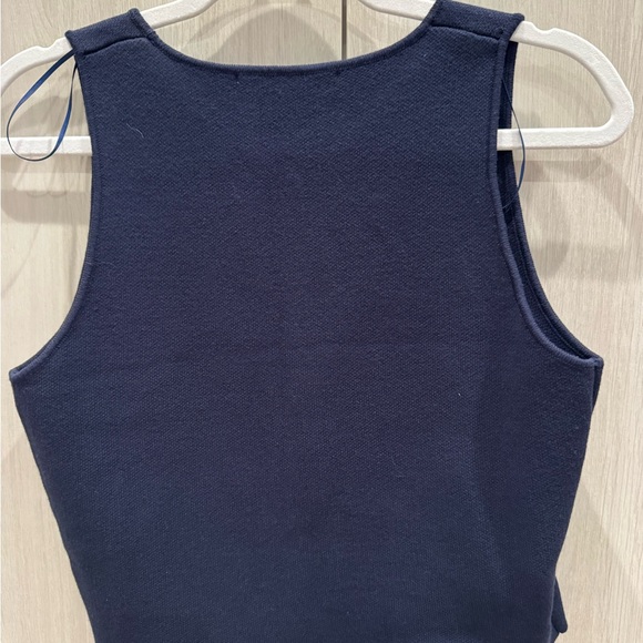 Zara Navy Knit Top - Picture 5 of 5